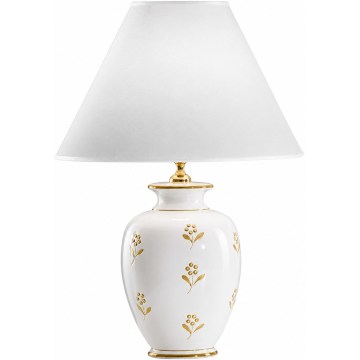 kolarz 731.70W.160 - Настолна лампа NONNA 1xE27/100W/230V с флорален десен бяла/златна