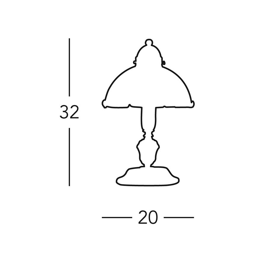 Kolarz 731.73.17 - Настолна лампа NONNA 1xE27/75W/230V синя