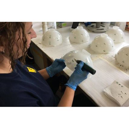 Kolarz 731.73.21 - Настолна лампа NONNA 1xE27/75W/230V зелена