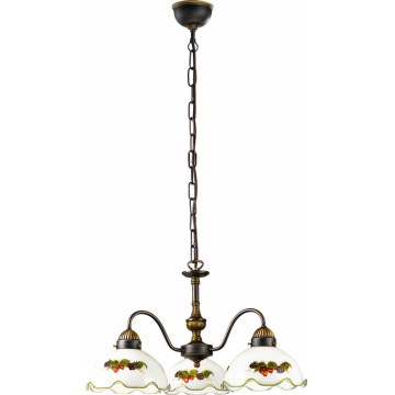 Kolarz 731.83.113 - Полилей с верига NONNA 3xE27/75W/230V винен/ягоден