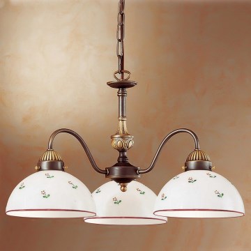 Kolarz 731.83.69 - Пендел NONNA 3xE27/75W/230V червен