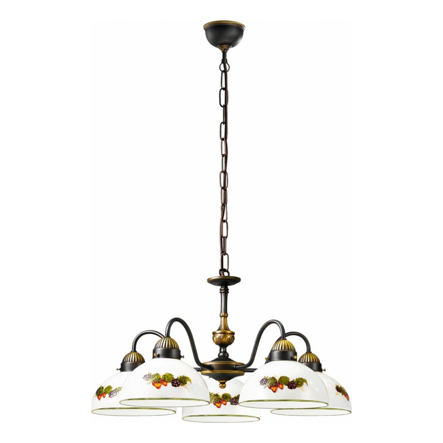 Kolarz 731.85.121 - Пендел NONNA 5xE27/75W/230V грозде/ягоди