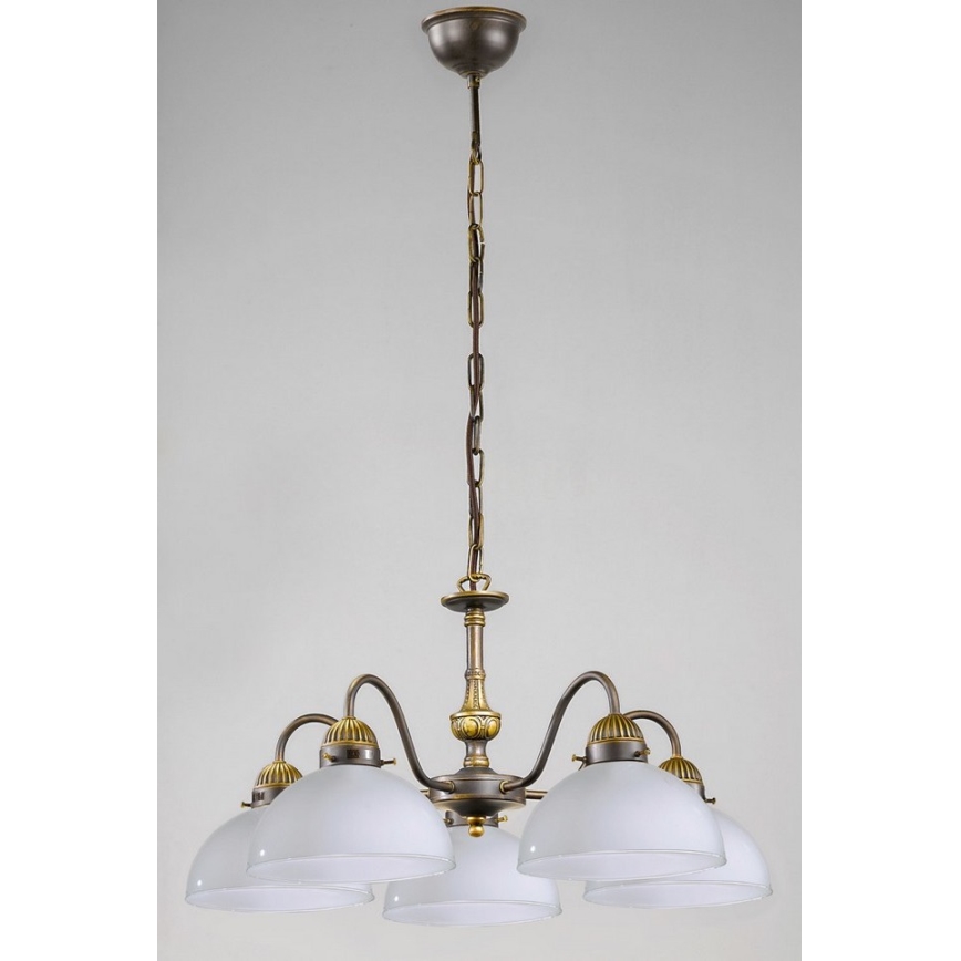 Kolarz 731.85.53 - Висящ полилей NONNA 5xE27/75W/230V