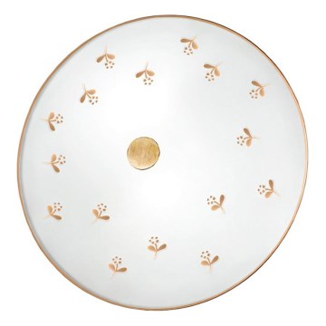 Kolarz 731.U12.4.160 - Стенно осветително тяло NONNA, 2xE14/60W/230V, Ø 32 см, с флорални мотиви, розово злато