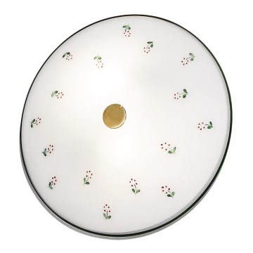 Kolarz 731.U12.4.70- Плафон NONNA 2xE14/60W/230V Ø 32 см зелен/месинг