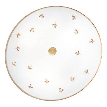 Kolarz 731.U13.4.160 - Настенно осветително тяло NONNA 3xE27/60W/230V Ø 42 cm с флорален мотив, розово злато