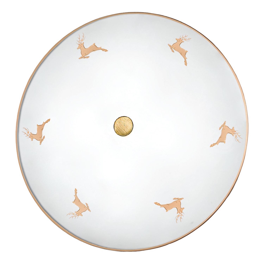 Kolarz 731.U14.4.150 - Стенно осветително тяло NONNA 4xE27/60W/230V Ø 54 см, еленско, в розово злато