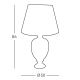 Kolarz 780.71 - Настолна лампа DAUPHIN 1xE27/100W/230V