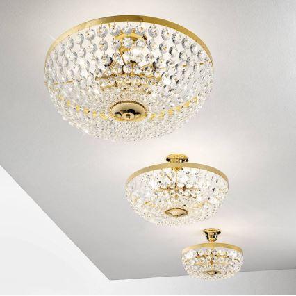 Kolarz 960.16K.3 - Висящ кристален полилей VALERIE 6xE14/40W/230V 24K злато