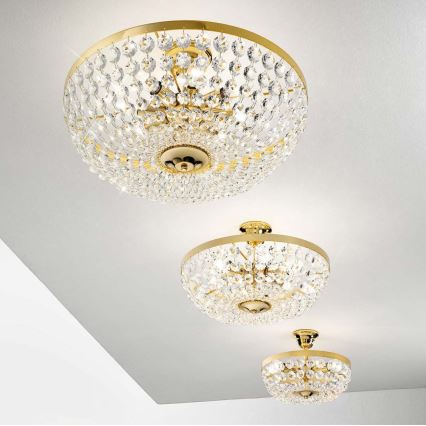 Kolarz 960.18K.3 - Кристален полилей VALERIE 8xE14/40W/230V 24K злато