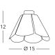 Kolarz A1346.11.W - Таванна лампа BLOOM 1xE27/100W/230V