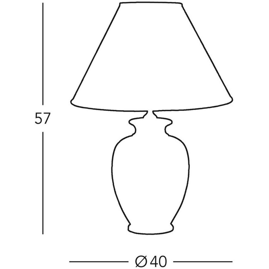Kolarz A1354.71 - Настолна лампа GIARDINO 1xE27/100W/230V Ø 40 см