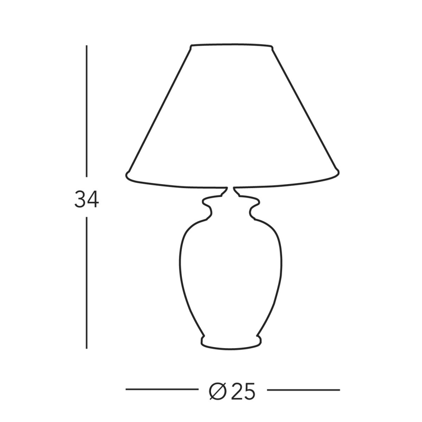 Kolarz A1354.71S - Настолна лампа GIARDINO 1xE27/60W/230V Ø 25 см