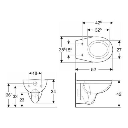 Kolo K93101000 - Подвесна тоалетна чиния Rimfree Rekord, керамика/бяла