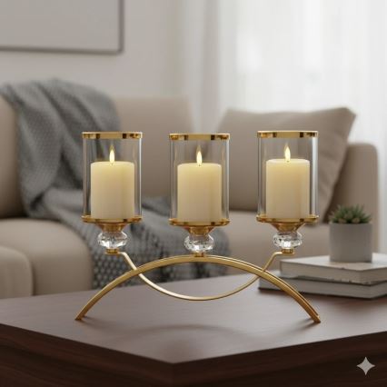 Komplekt 3x LED svešti BRILLO LED/3xAAA, kremavi + distantsionno upravlenie