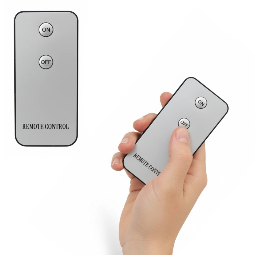 Komplekt 3x LED svešti BRILLO LED/3xAAA, kremavi + distantsionno upravlenie