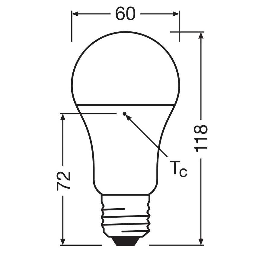 Komplekt ot 3 LED kрушки ot рециклирана пластмаса A100 E27/14W/230V 4000K - Osram