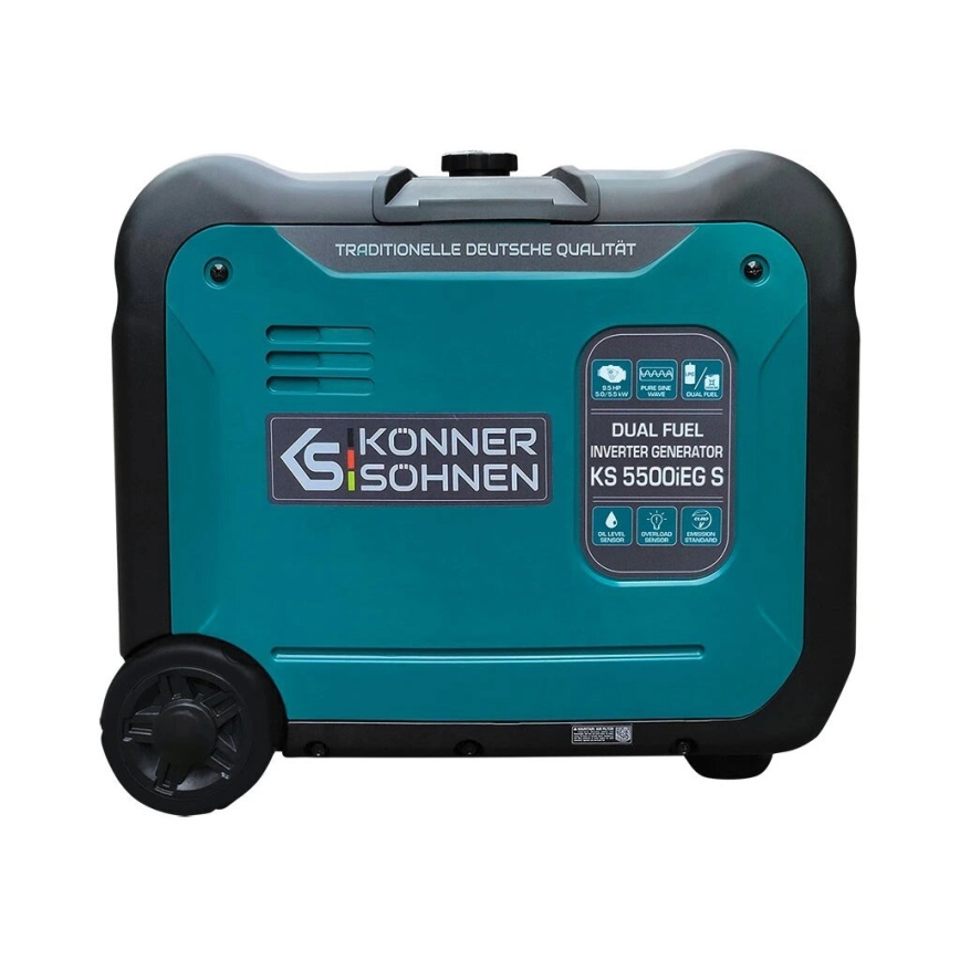 Könner & Söhnen 13046 - Газов и бензинов инверторен електрически генератор KS 5500iEG S 5500W