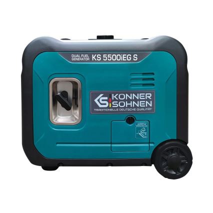Könner & Söhnen 13046 - Газов и бензинов инверторен електрически генератор KS 5500iEG S 5500W