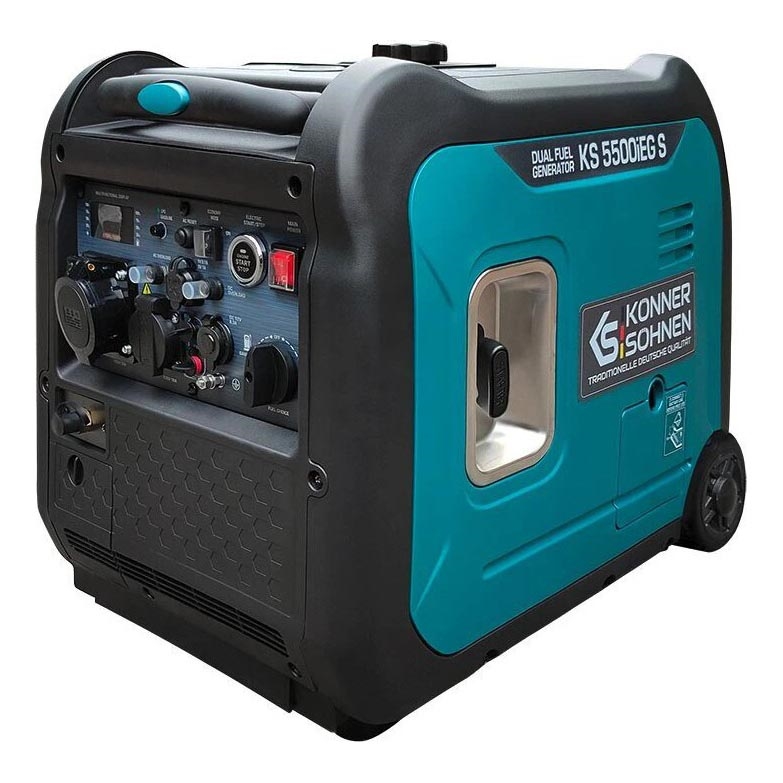 Könner & Söhnen 13046 - Газова и бензинова инверторна електрическа централа KS 5500iEG S 5500W