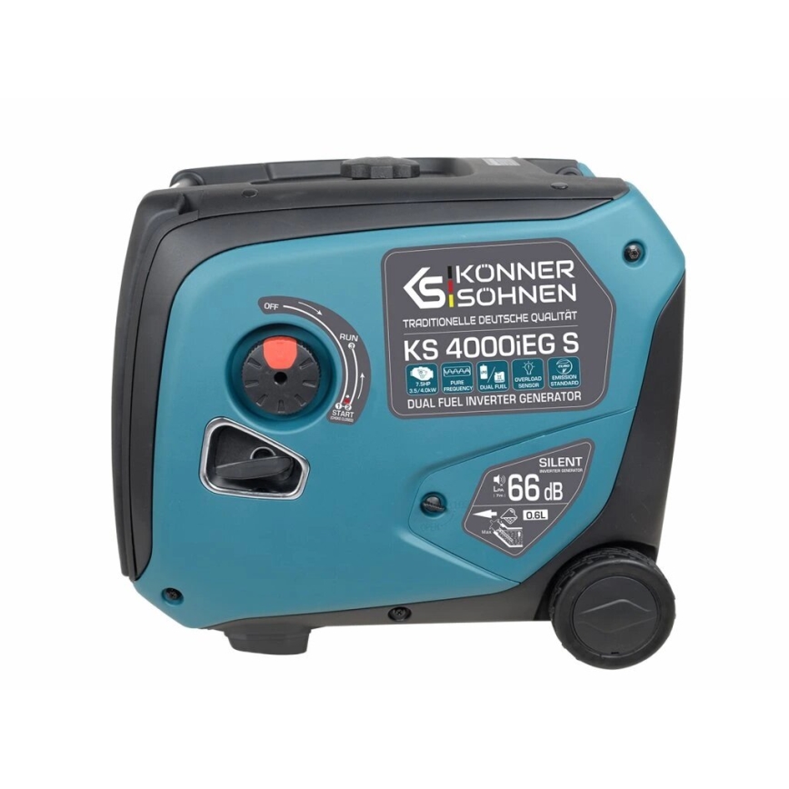 Könner & Söhnen 5106 - Газов и бензинов инверторен електрически генератор KS 4000iEG S 4000W