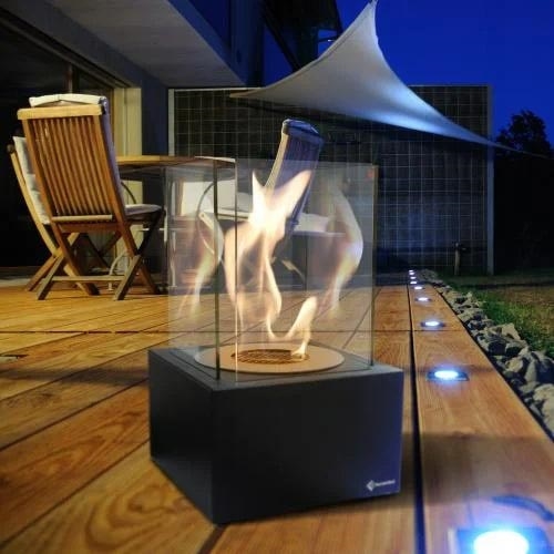 Kratki - БИО камина 35,3x25 см 1kW черна