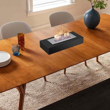 Kratki - БИО камина 8,5x49 см 2,5 kW черна