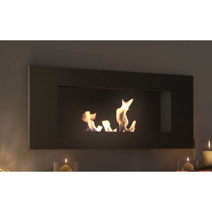 Kratki - BIO камина за вграждане 40x90 см 2kW черен