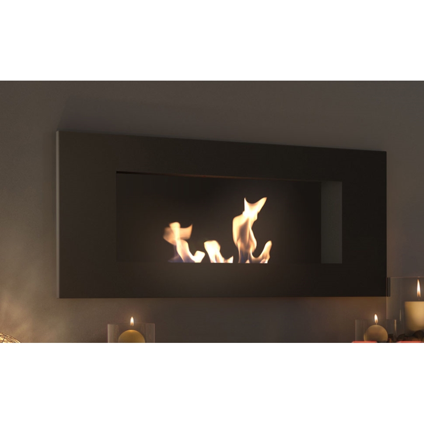 Kratki - BIO камина за вграждане 40x90 см 2kW черен