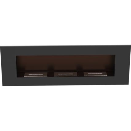 Kratki - БИО камина за вграждане 40x120 см 3x1,1kW черен