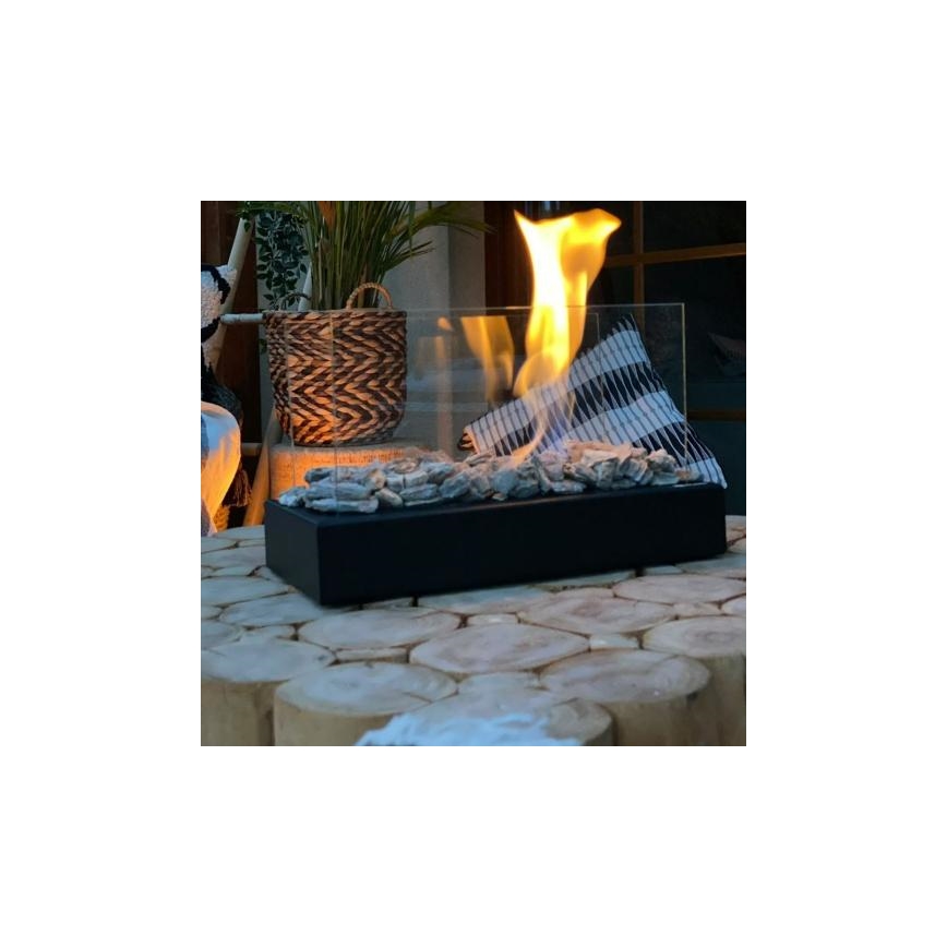 Kratki - БИО камина 21,8x35,4 см 1kW черен