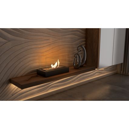 Kratki - БИО камина 21,8x35,4 см 1kW черен