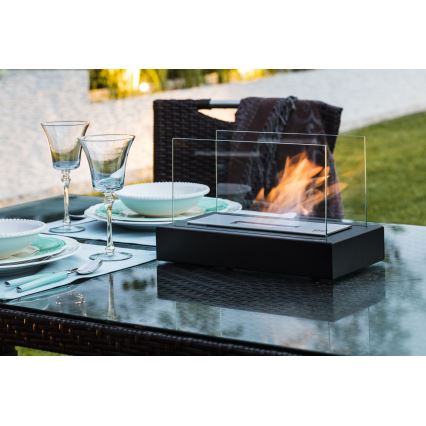 Kratki - БИО камина 21,8x35,4 см 1kW черен