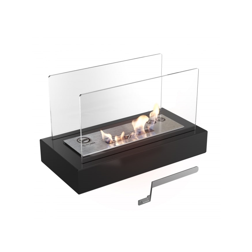 Kratki - БИО камина 21,8x35,4 см 1kW черен