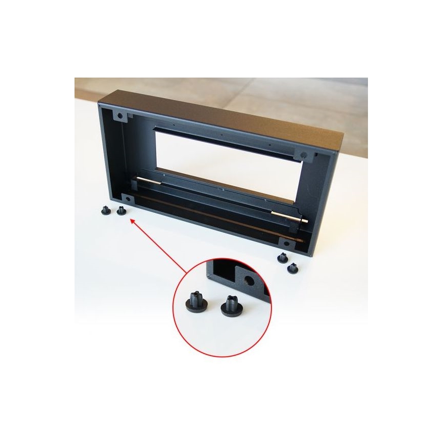 Kratki - БИО камина 21,8x35,4 см 1kW черен