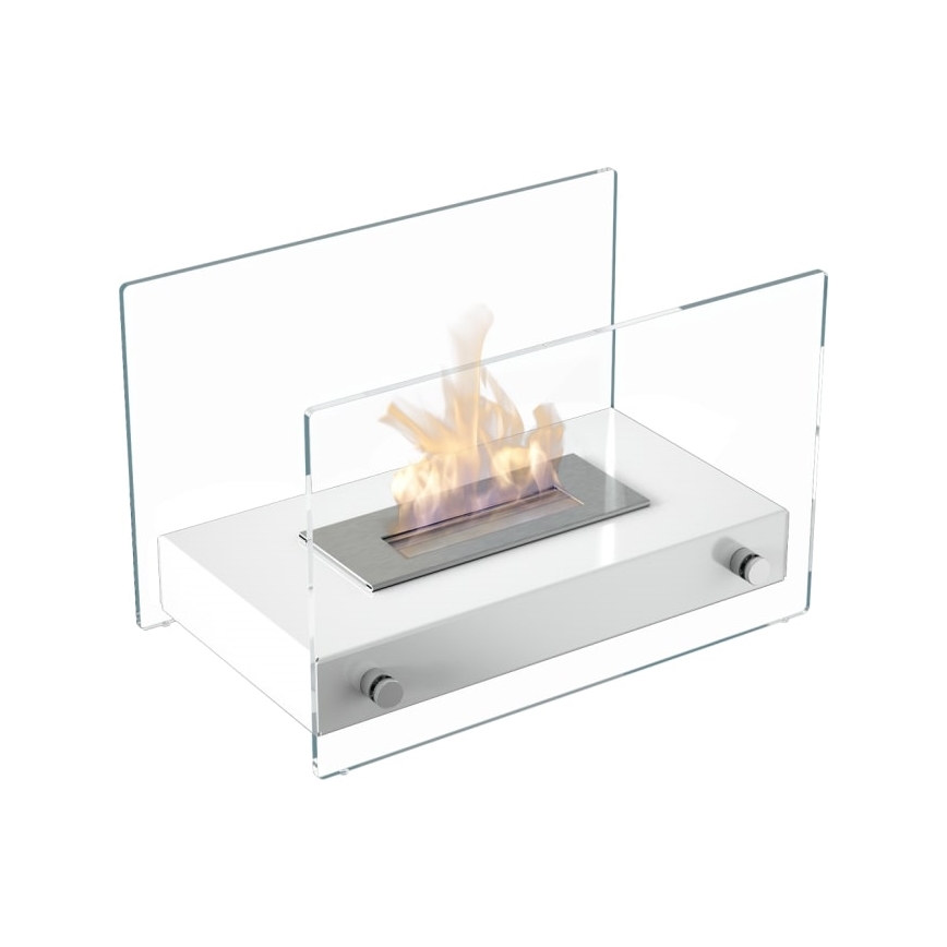 Kratki - БИО камина 25,2x39 см 1kW бял