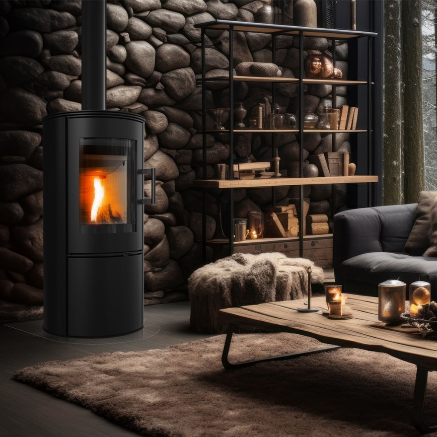 Kratki - Стоманена камина 8kW 150мм