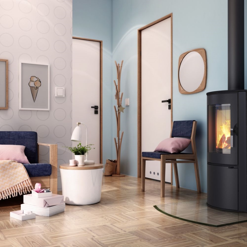 Kratki - Стоманена камина 8kW 150мм