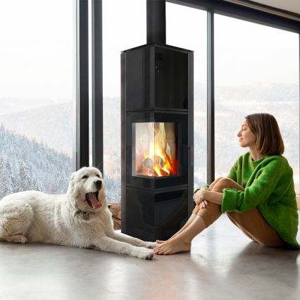 Kratki - Стоманена камина 8kW 150мм