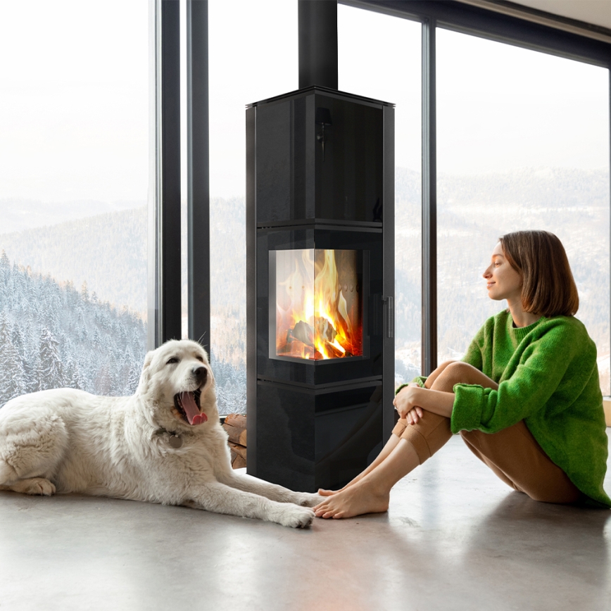 Kratki - Стоманена камина 8kW 150мм