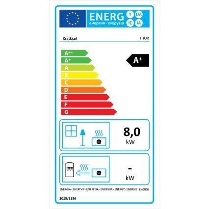 Kratki - Стоманена камина 8kW 150мм