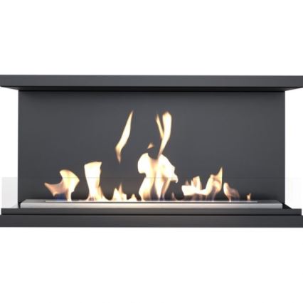 Kratki - Вграден БИО камина 50x100 см 3,5kW черен