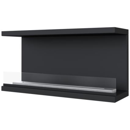 Kratki - Вграден БИО камина 50x100 см 3,5kW черен