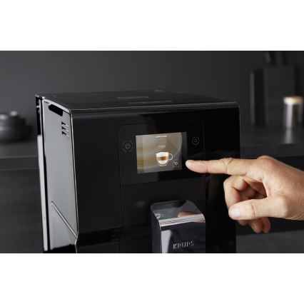 Krups - Автоматична кафе машина с контейнер за мляко INTUITION PREFERENCE 1450W/230V черен