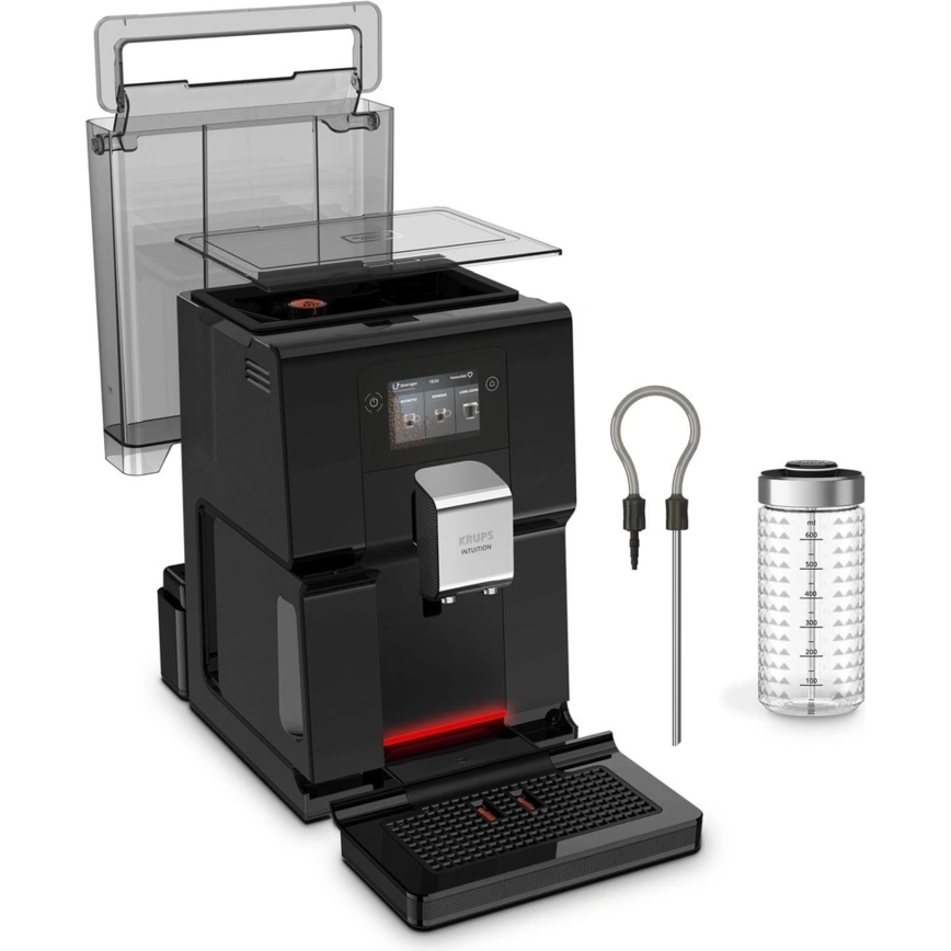 Krups - Автоматична кафе машина с контейнер за мляко INTUITION PREFERENCE 1450W/230V черен