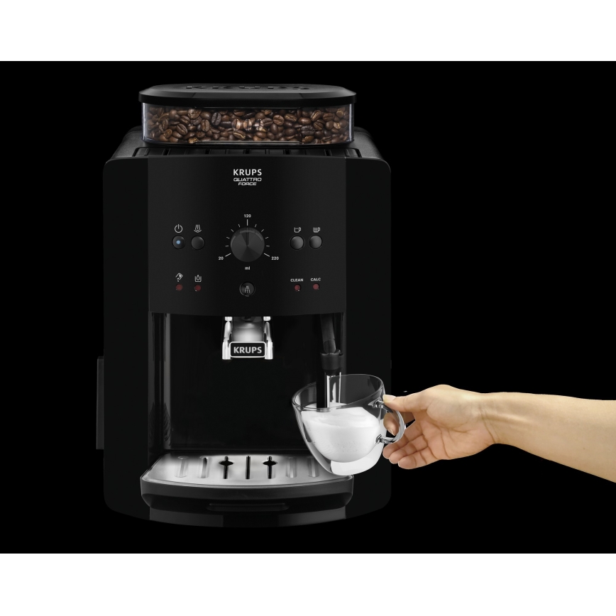 Krups - Автоматична кафе машина ARABICA 1450W/230V черен