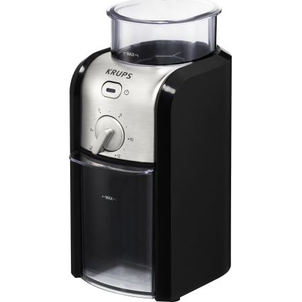 Krups - Електрическа кафемелачка 110W/230V неръждаем/черен