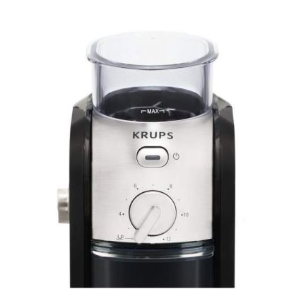 Krups - Електрическа кафемелачка 110W/230V неръждаем/черен