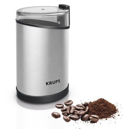 Krups - Електрическа кафемелачка 85g FAST-TOUCH 200W/230V матов хром