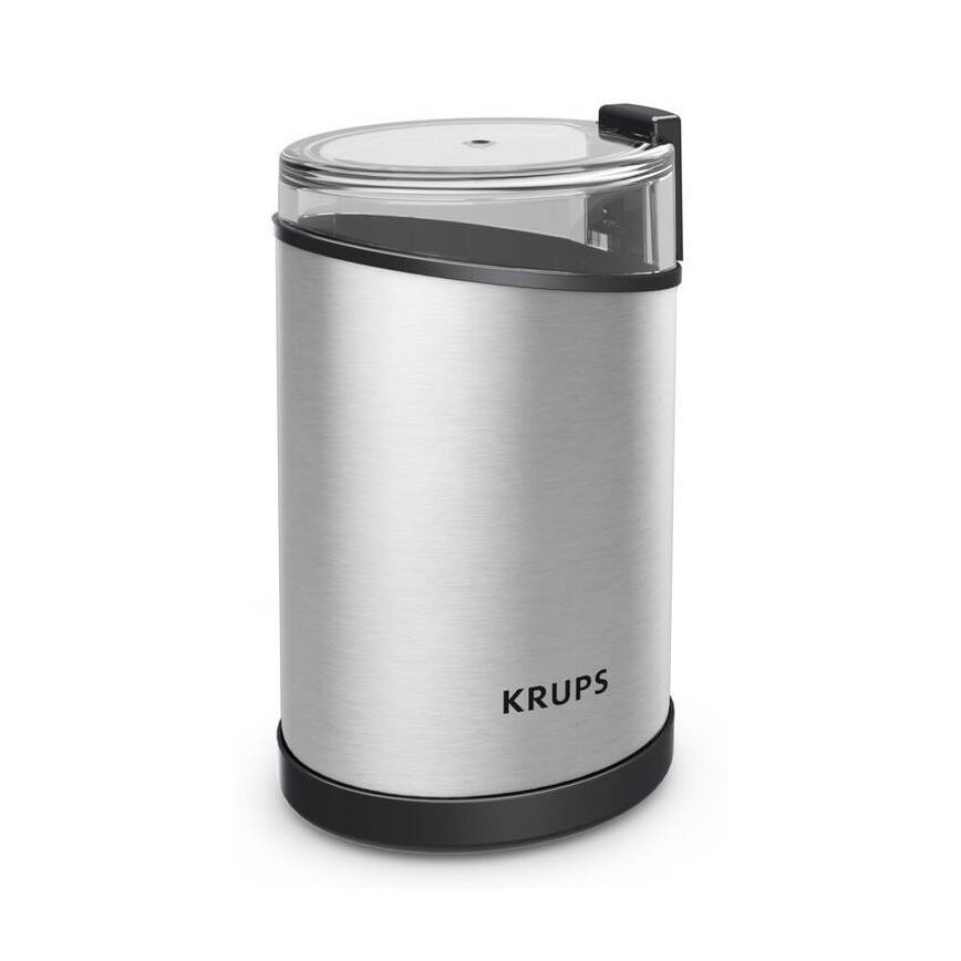 Krups - Електрическа кафемелачка 85g FAST-TOUCH 200W/230V матов хром